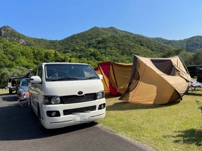 ハイエースでアウトドア！久しぶりの小豆島キャンプ